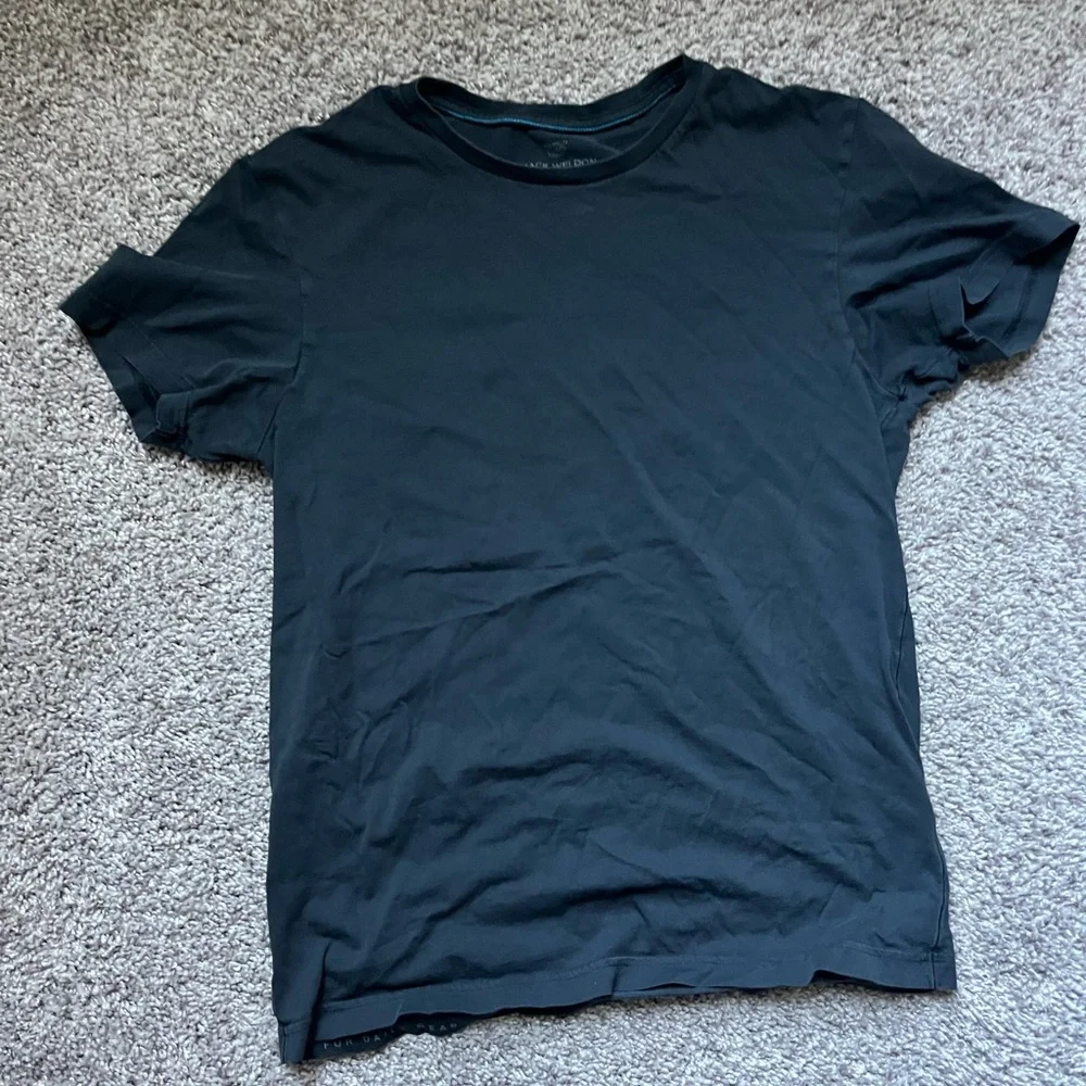 Mack Weldon Black Pima Crew Neck T-Shirt - Picture 2 of 4